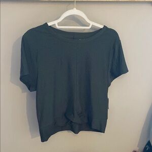 Old Navy Green Blue Crop Relaxed Short Sleeve T-Shirt